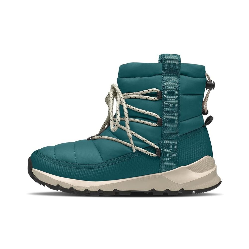 The North Face Women ThermoBall Lace Up Waterproof Boot Shaded Spruce/White 9 M
